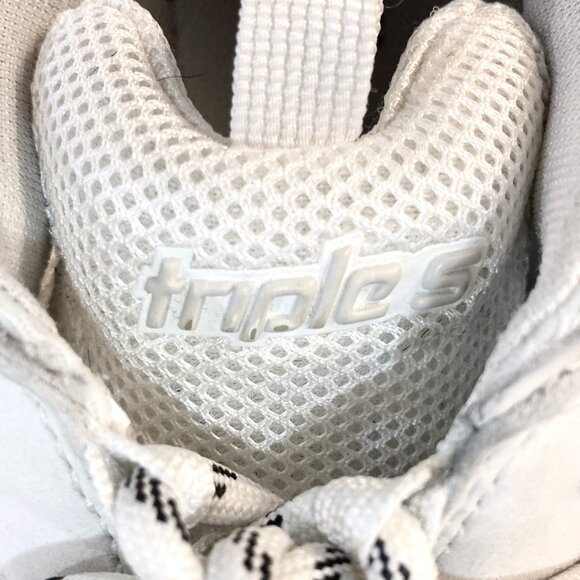 BALENCIAGA TRIPLE S SNEAKERS White w/Gray - Picture 8 of 15